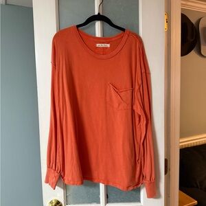 We The Free Vibrant Orange Top